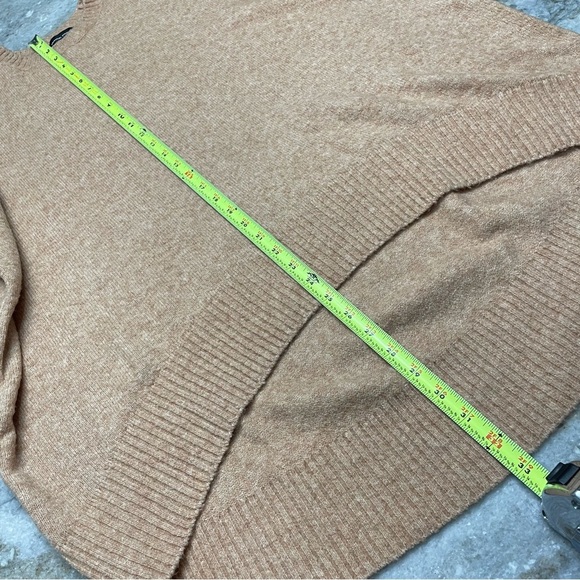 Universal Standard Melissa High Low Pullover Wool Mohair Knit Sweater Camel Tan - Picture 11 of 13